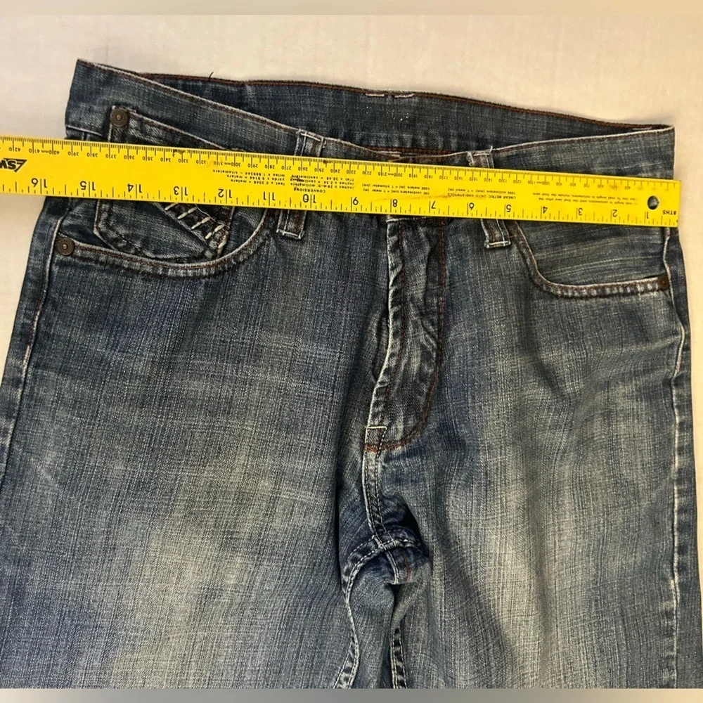 Flypaper Blue Relaxed Fit Mens Jeans‎ durable with Natural Fading Sz-30x30  AA15